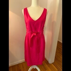Jillian Jones linen pink dress, size 8